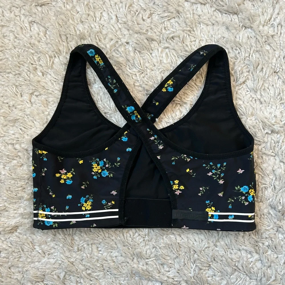 Adam Selman Cross-Back Floral Sports Bra - Picture 7 of 14